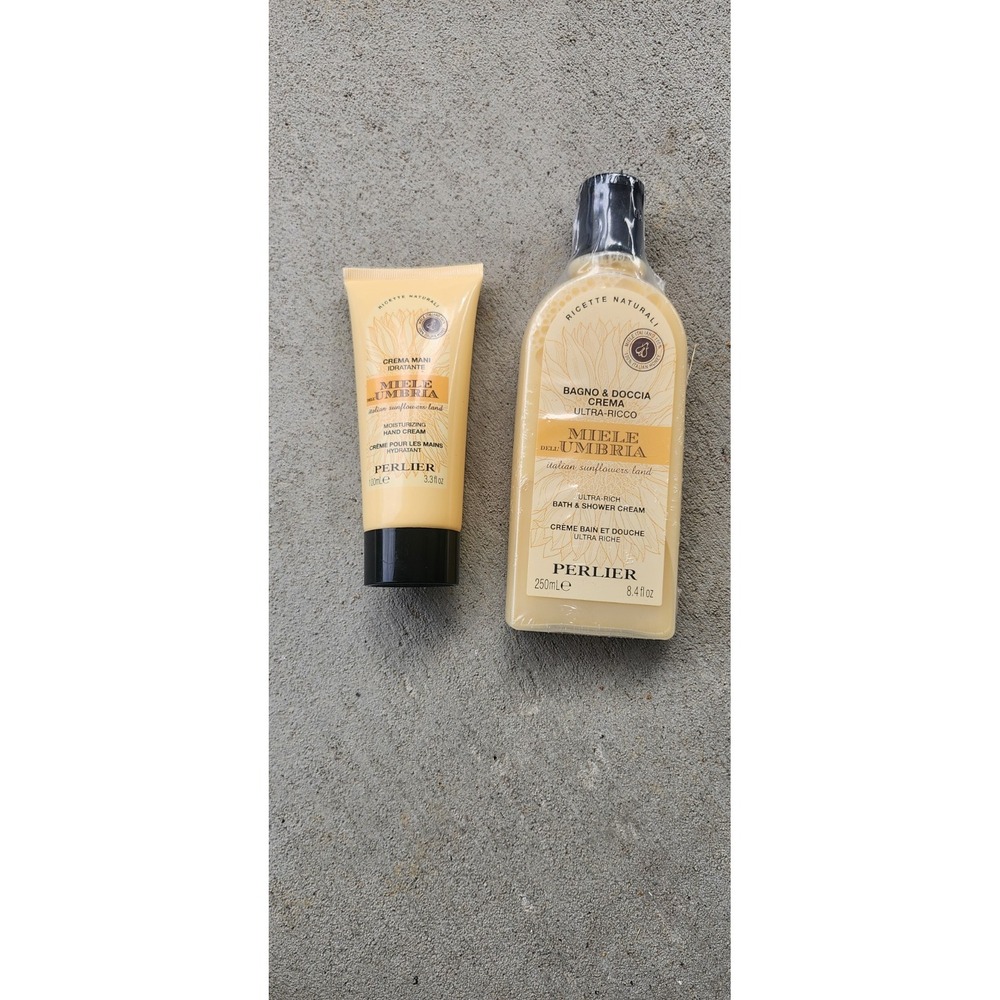 New Perlier Italian Sunflowers Land Body & Bath Shower Cream and Hand Cream